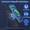 10000mAh 22.5W Magnetic Wireless Power Bank PD Fast Charging Portable Charger with Built-in Type-C Cables 15W Wireless Charging
