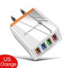US Plug USB Charger Quick Charge 3.0 For Phone Adapter for iPhone 12 Pro Max Tablet Portable Wall Mobile Charger Fast Charger