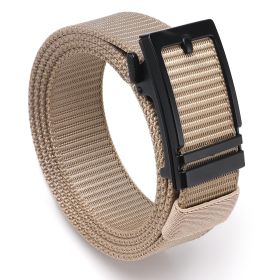 Hefujufang Nylon Ratchet Belt Golf Belt Cobra Buckle for Men/Women Web Belt with Automatic Slide Buckle,Valentines day gift… (coloor: khaki)