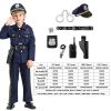 Police Officer Costume for Kids Halloween Role Play Kit for Boys Girls