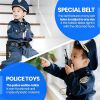 Police Officer Costume for Kids Halloween Role Play Kit for Boys Girls